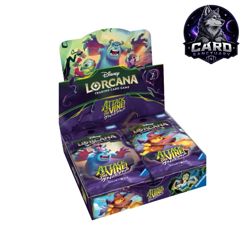 Disney Lorcana TCG Japanese Edition: Attack of the Vine! Booster Box - Opened Live or Sent Sealed