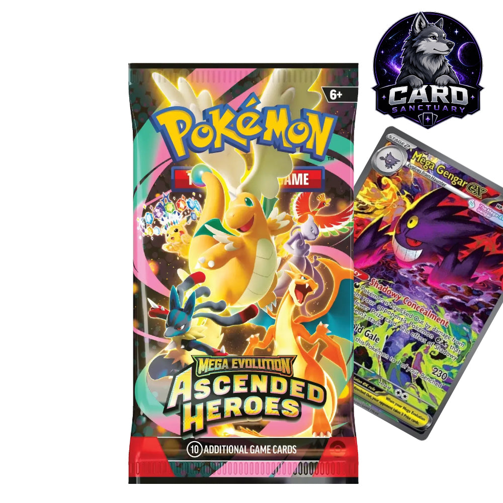 Pokémon TCG - Ascended Heroes 1x Booster Pack (Sealed & Authentic) - Opened Live or Sent Sealed