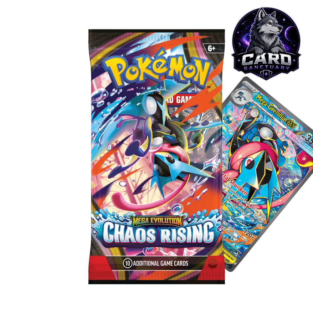 Pokémon TCG - Chaos Rising 1x Booster Pack (Sealed & Authentic) - Opened Live or Sent Sealed